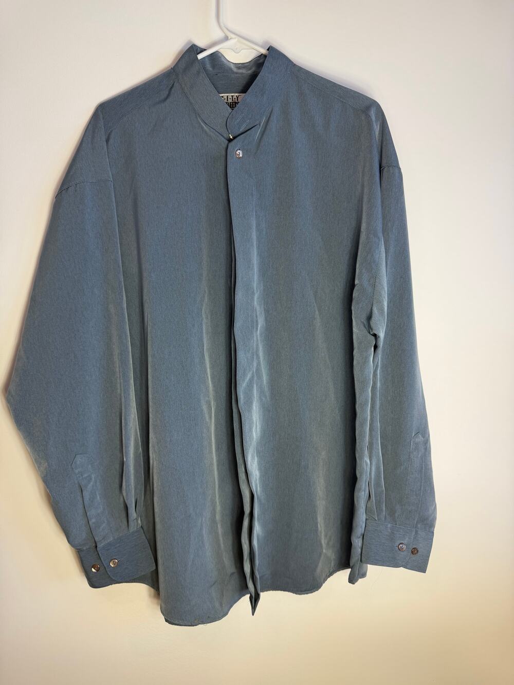 Vintage City Streets Men's L Blue/Gray Button Up Shirt NWT